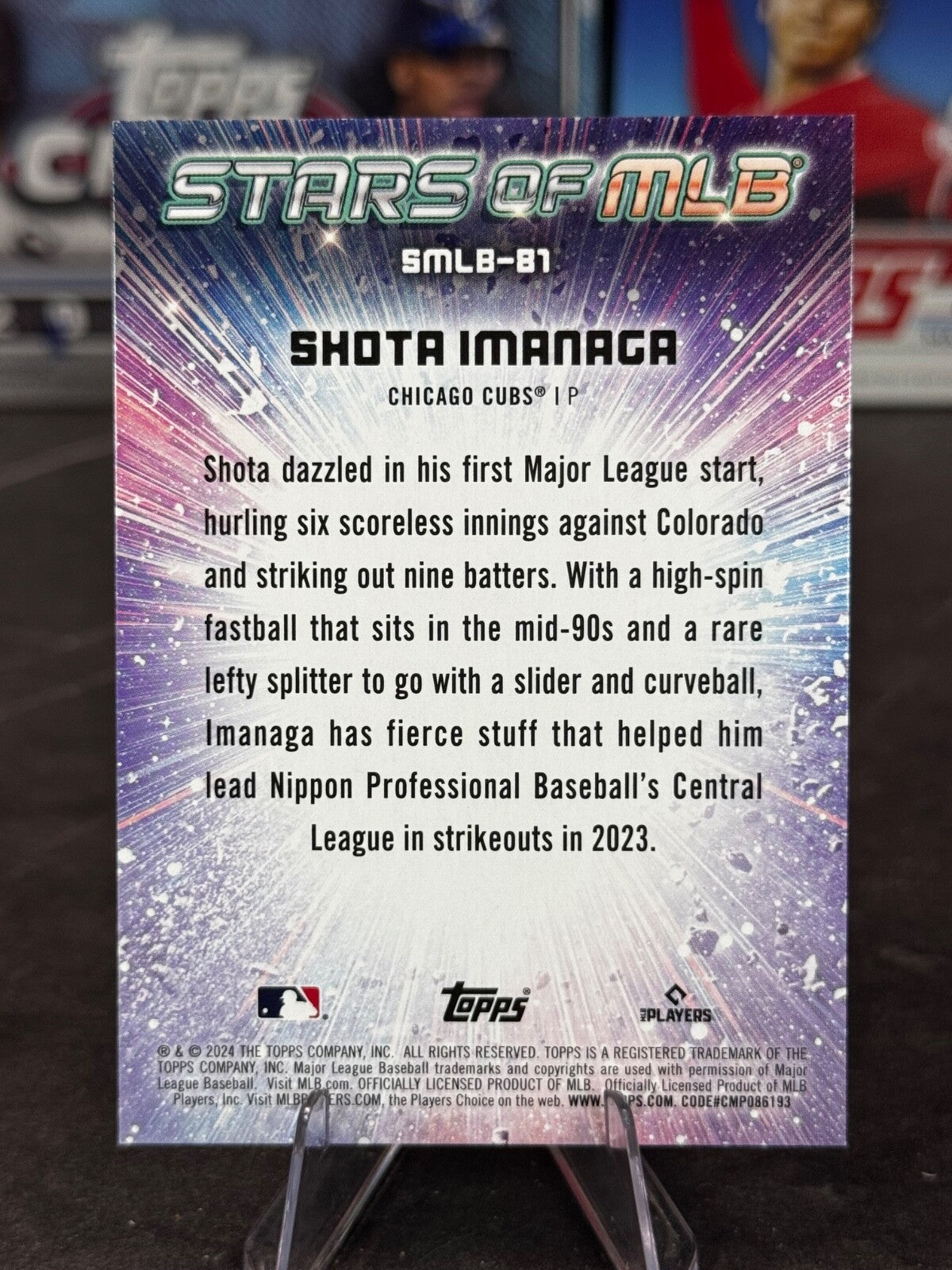 2024 Topps Update Series - Stars of Mlb Shota Imanaga #SMLB-81 (RC)
