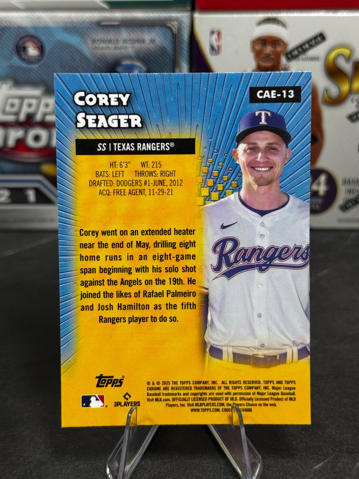 2025 Topps Chrome - #CAE-13 Corey Seager All-Etch