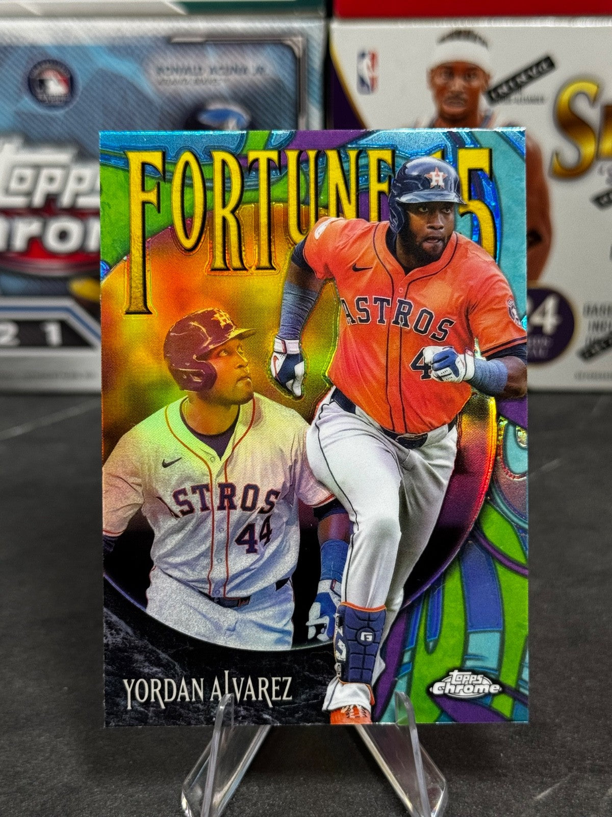 2025 Topps Chrome - #F15-9 Yordan Alvarez Fortune 15