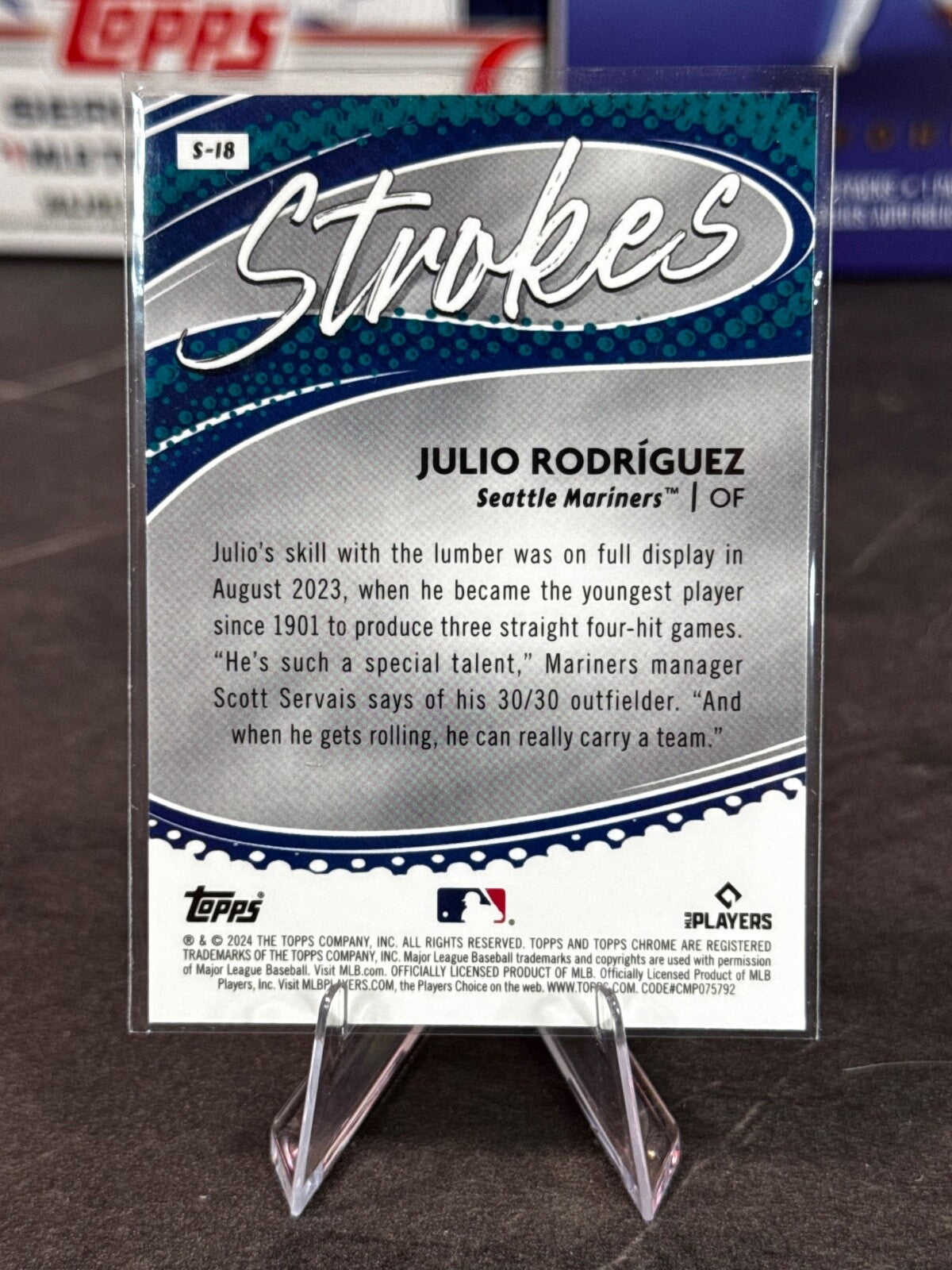 2024 Topps Chrome - Strokes Julio Rodriguez #S-18