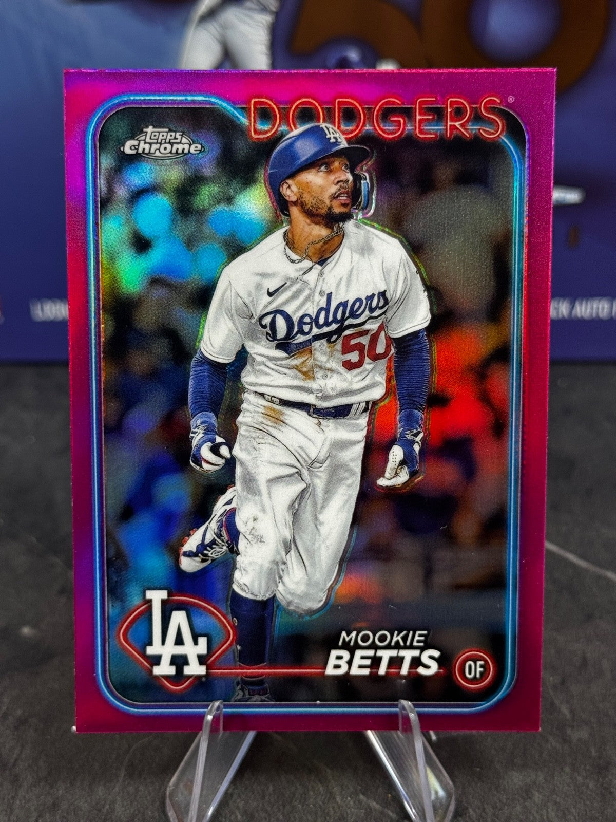 2024 Topps Chrome - Mookie Betts #296 Pink Refractor