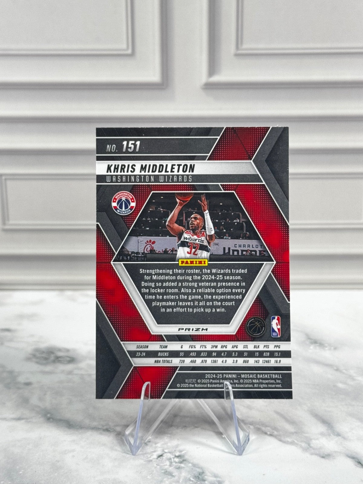 2024-25 Panini Mosaic - Khris Middleton #151 Silver Prizm