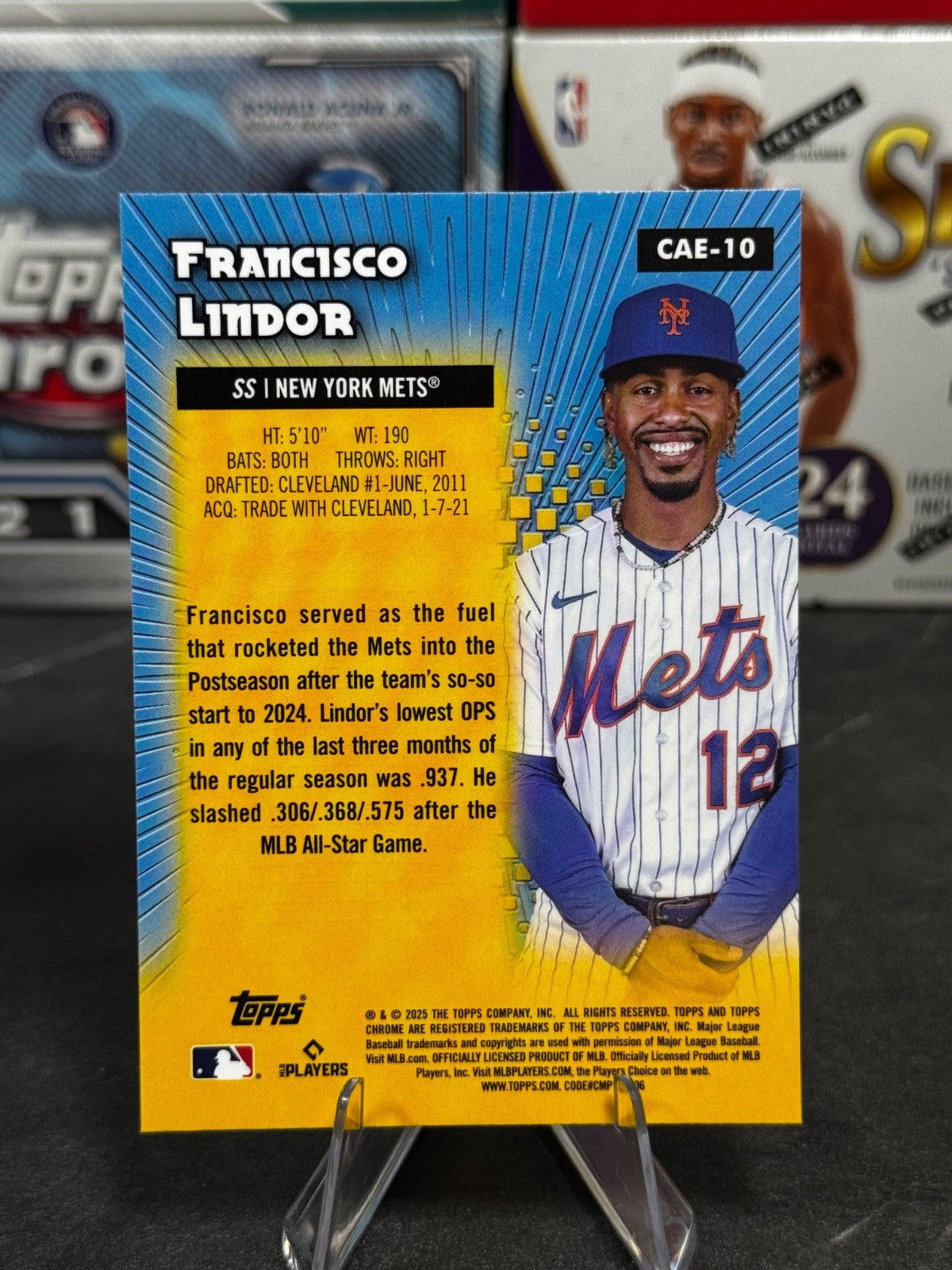 2025 Topps Chrome - #CAE-10 Francisco Lindor All-Etch