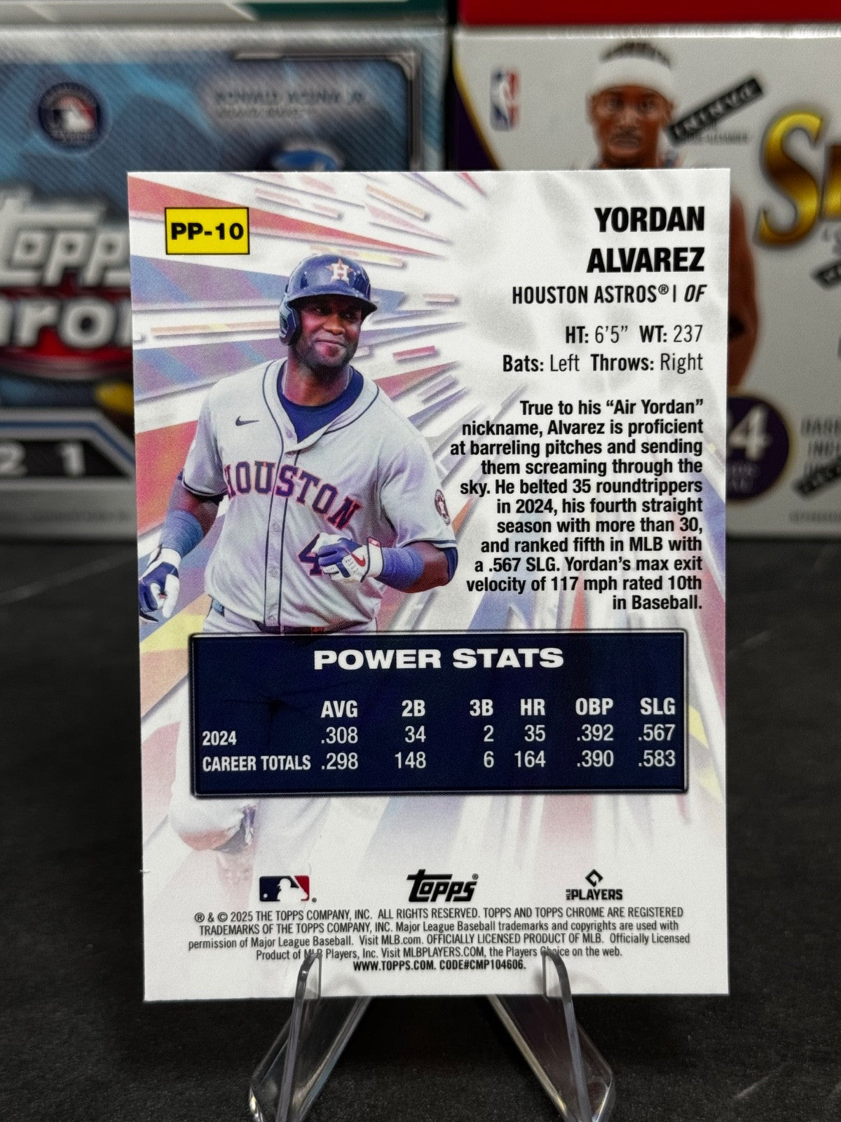 2025 Topps Chrome - #PP-10 Yordan Alvarez Power Players