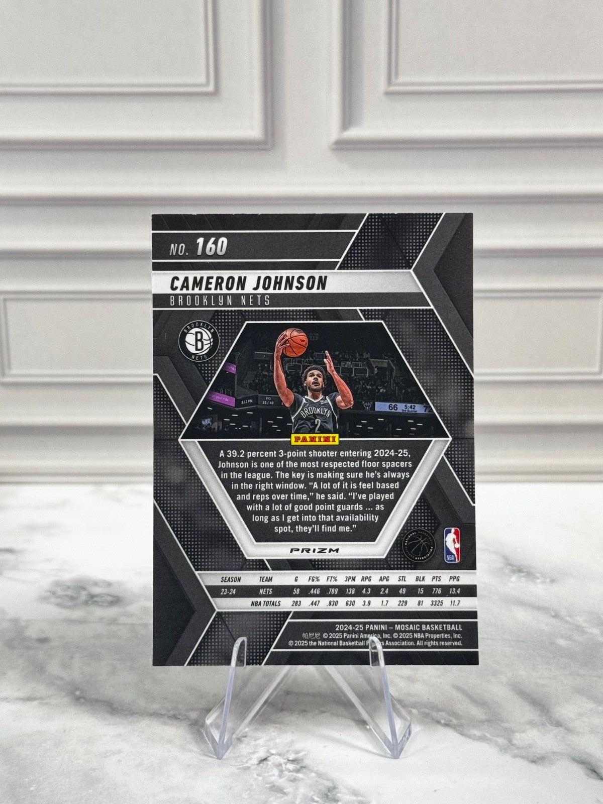 2024-25 Panini Mosaic - Cameron Johnson #160 Silver Prizm