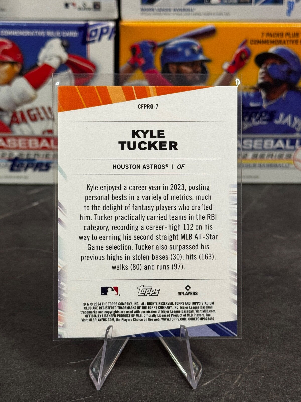 2024 Topps Stadium Club - Chief Fantasy Professionals Kyle Tucker #CFPRO-7
