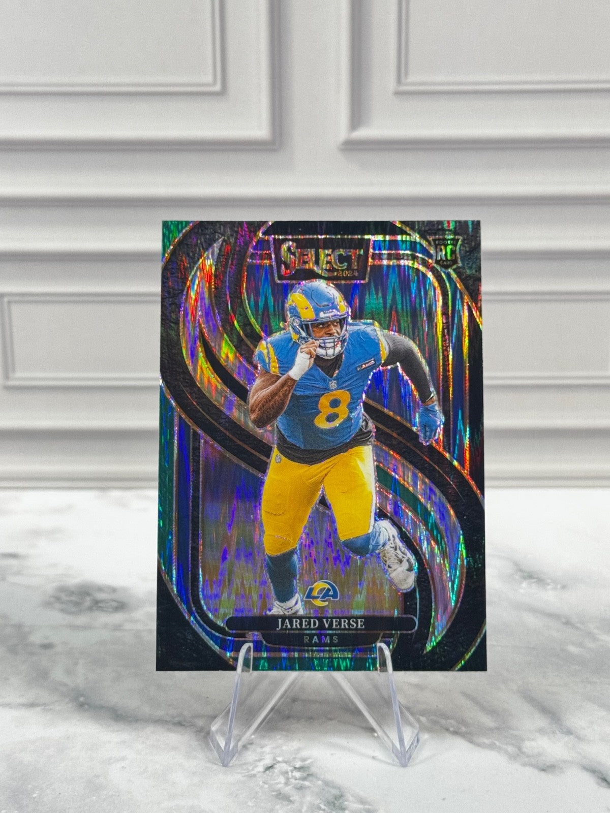 2024 Panini Select - Premier Level Jared Verse #132 Black & Green Shock (RC)