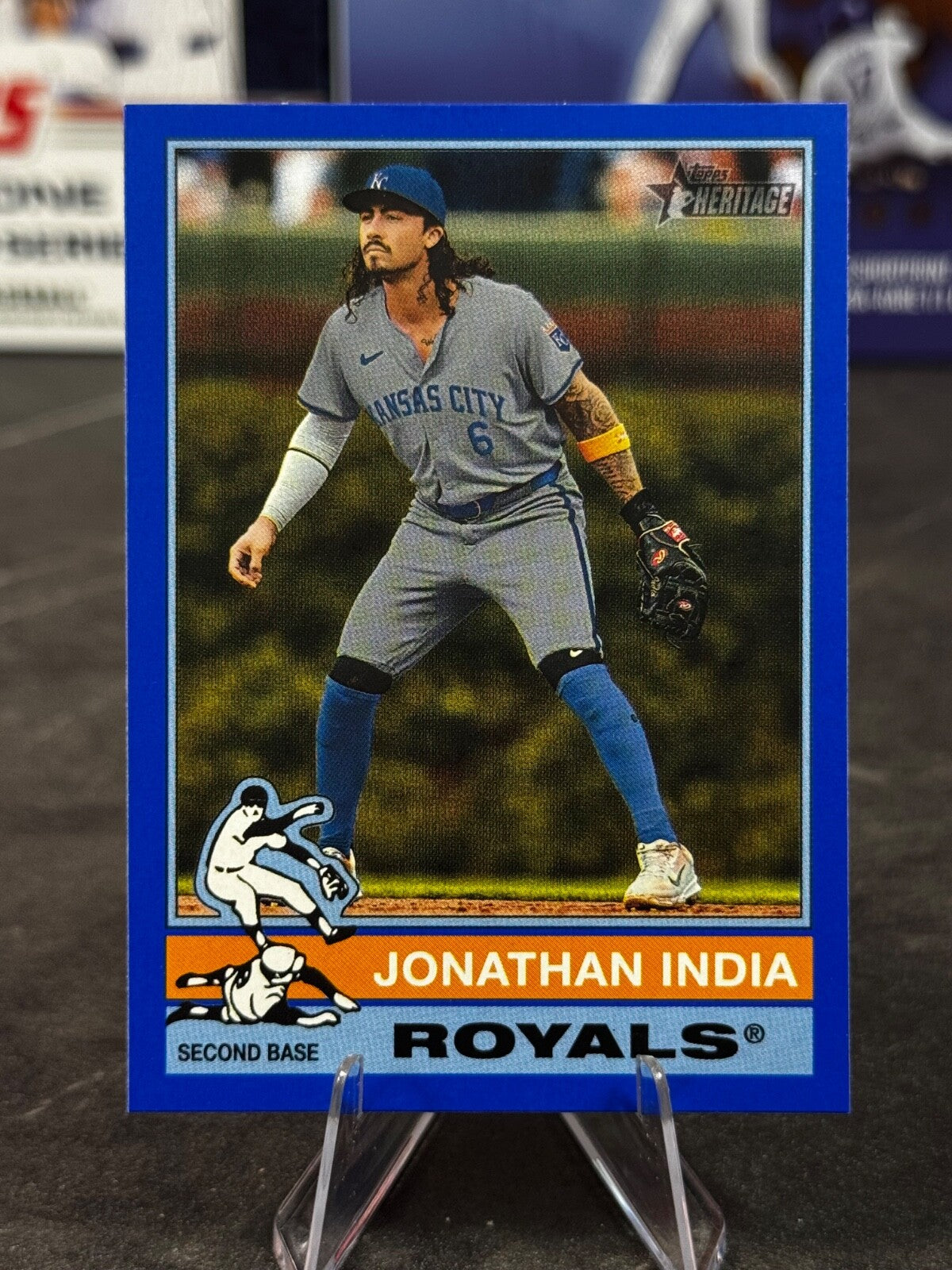2025 Topps Heritage - Jonathan India Blue Border #156