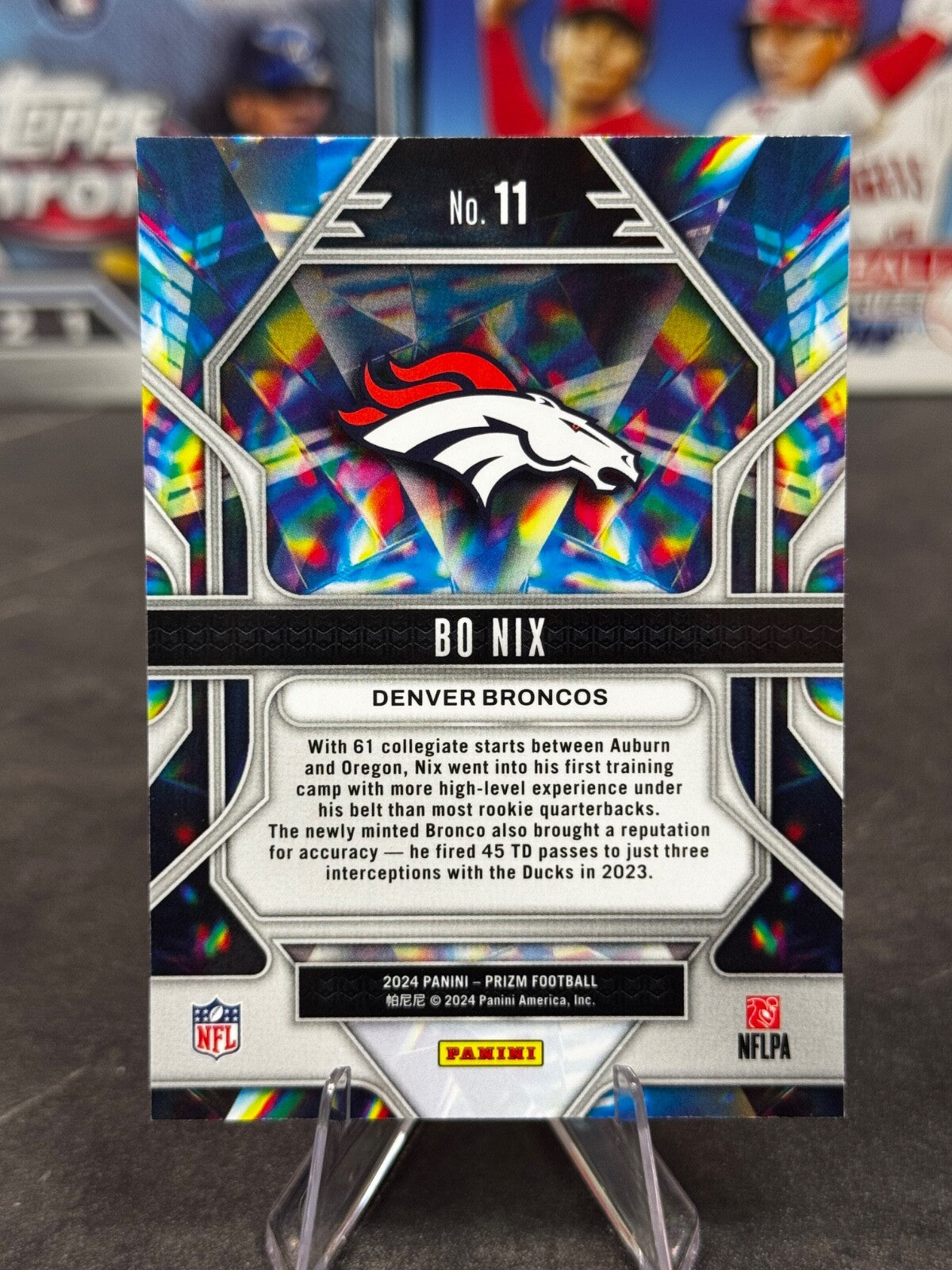 2024 Panini Prizm - Prizmatic Bo Nix #11 (RC)