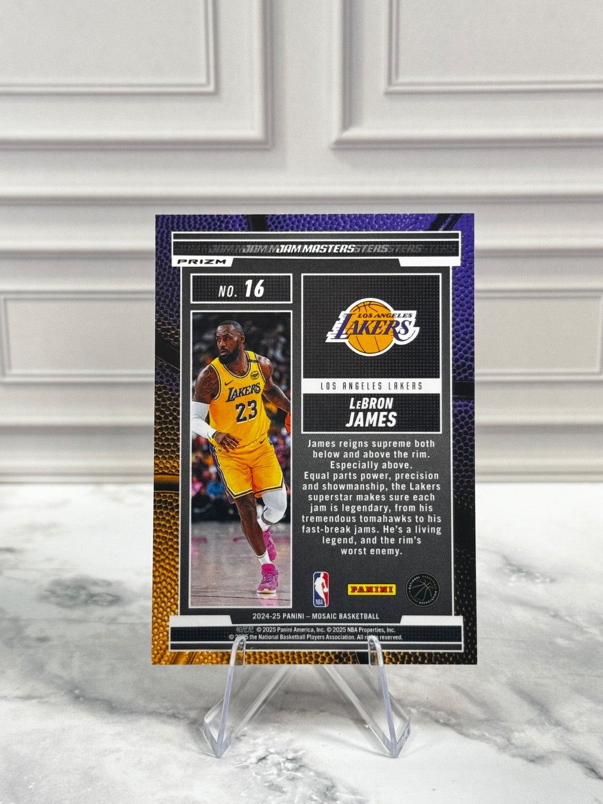 2024-25 Panini Mosaic - Jam Masters LeBron James Reactive Prizm #16