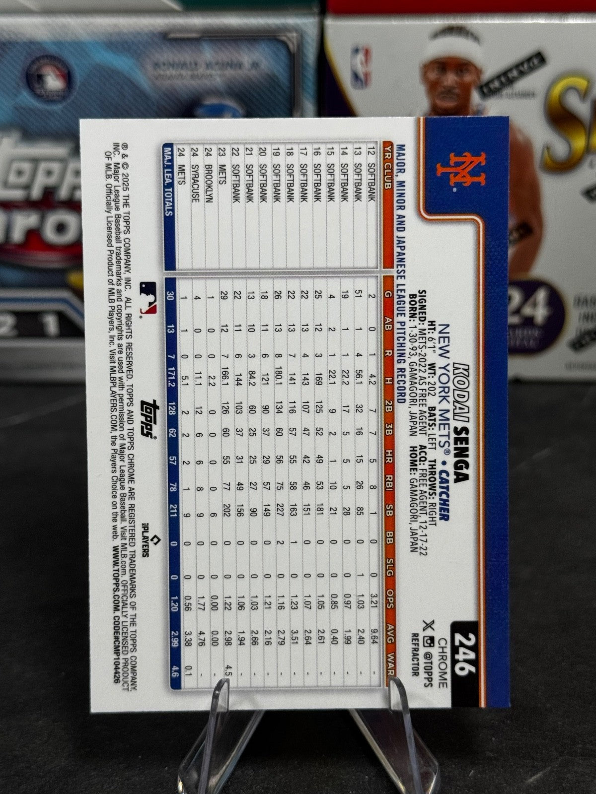 2025 Topps Chrome - #246 Kodai Senga Refractor