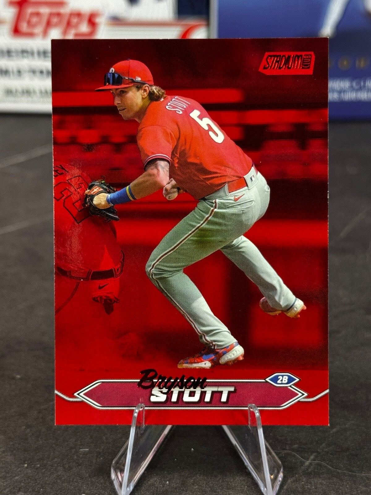 2024 Topps Stadium Club - Bryson Stott #226 Red Foil