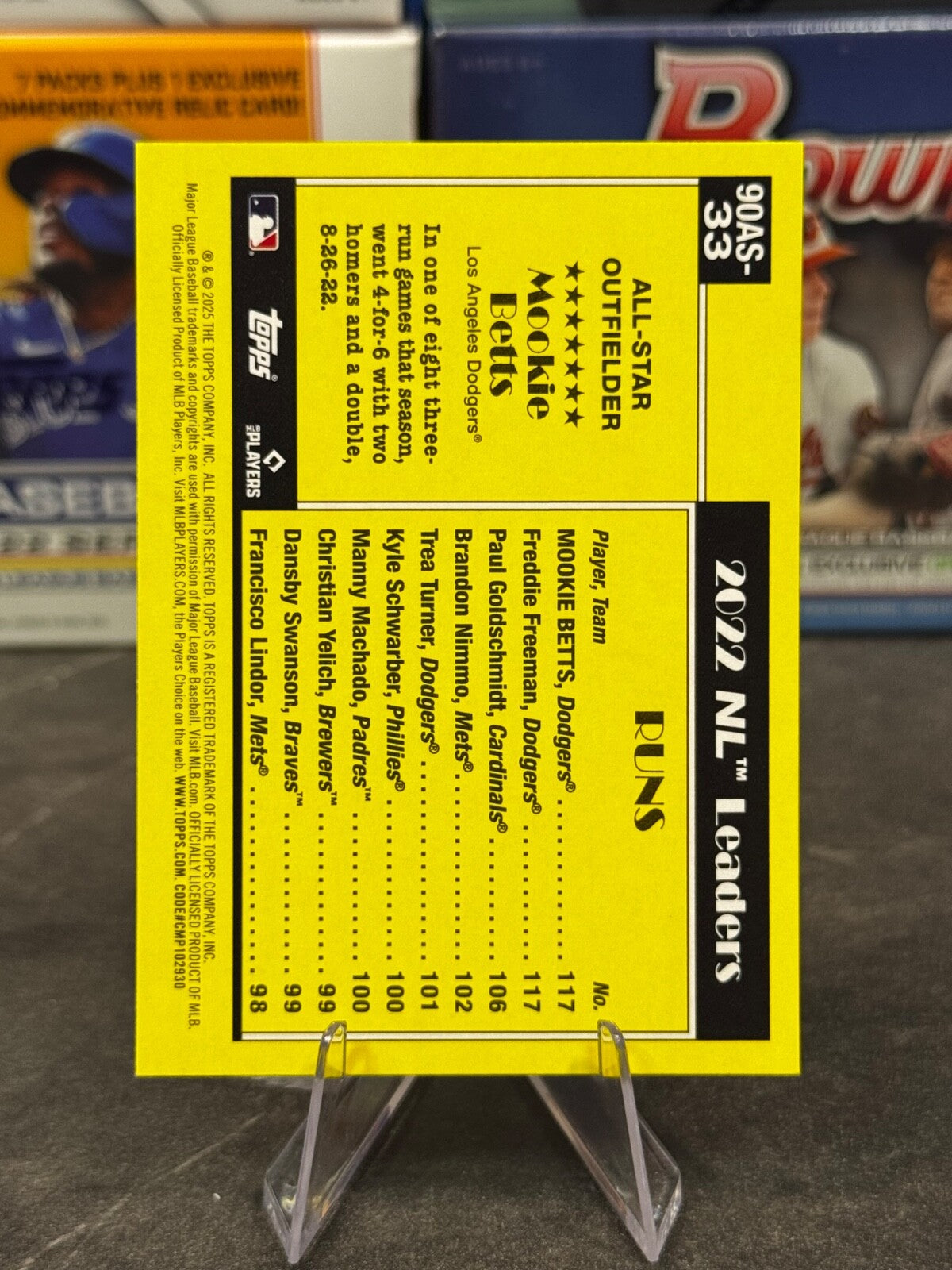 2025 Topps Series 2 - 1990 ALL STAR BASEBALL #90AS-33 Mookie Betts