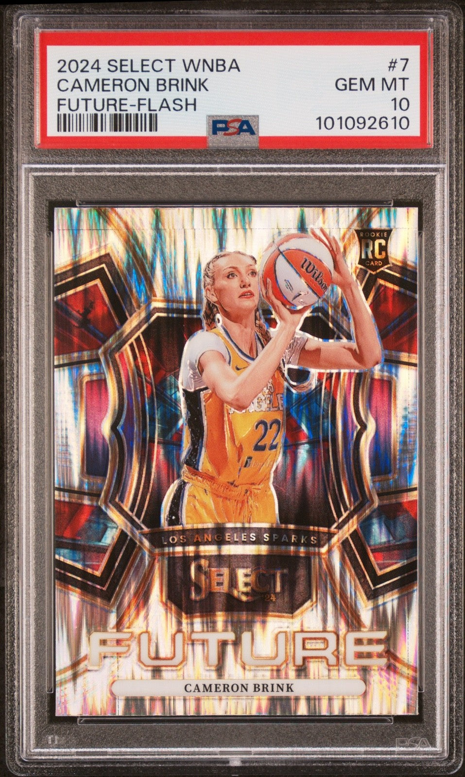 2024 PANINI SELECT WNBA SELECT FUTURE FLASH #7 CAMERON BRINK ROOKIE RC PSA 10