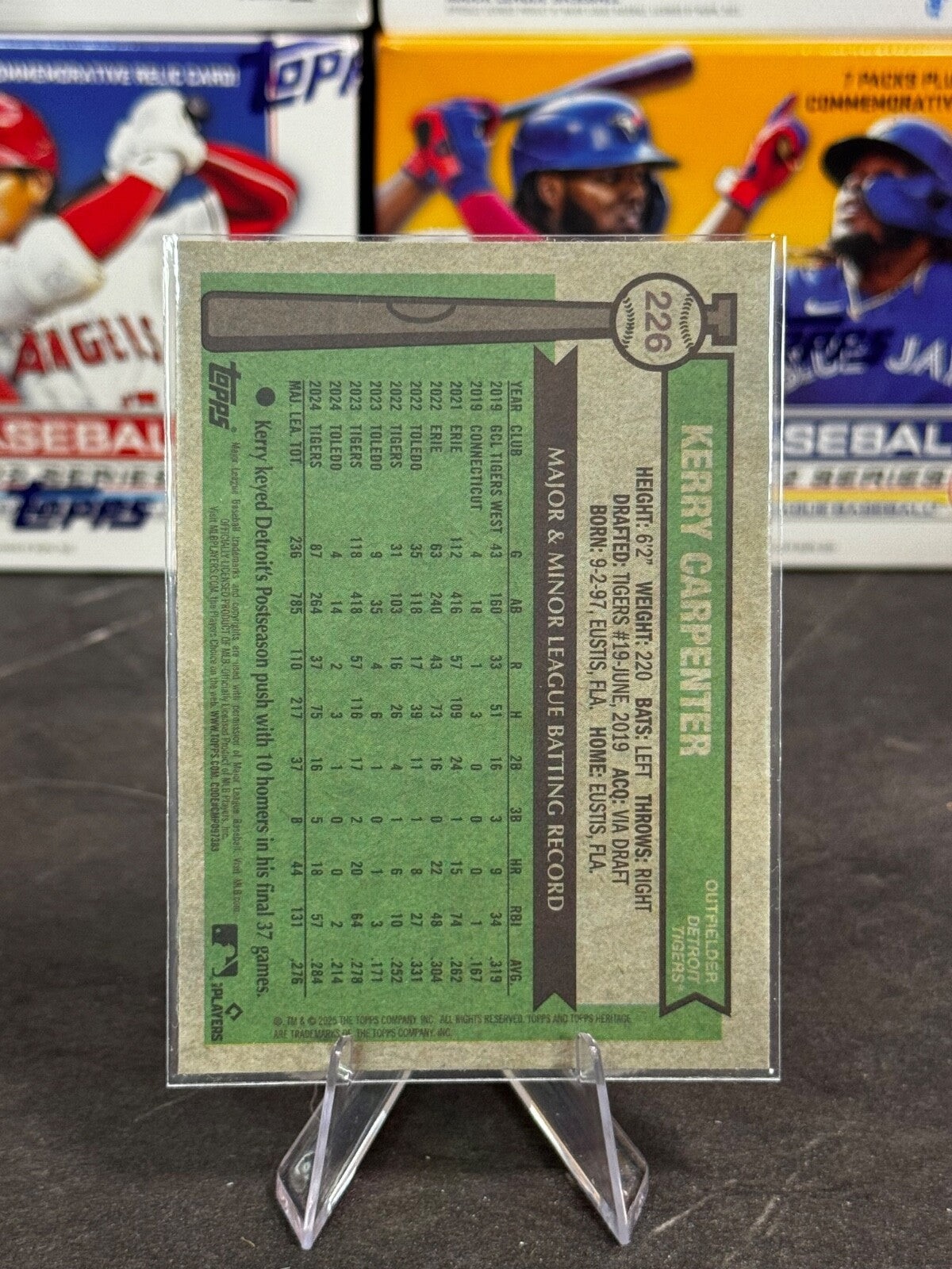 2025 Topps Heritage - Kerry Carpenter #226