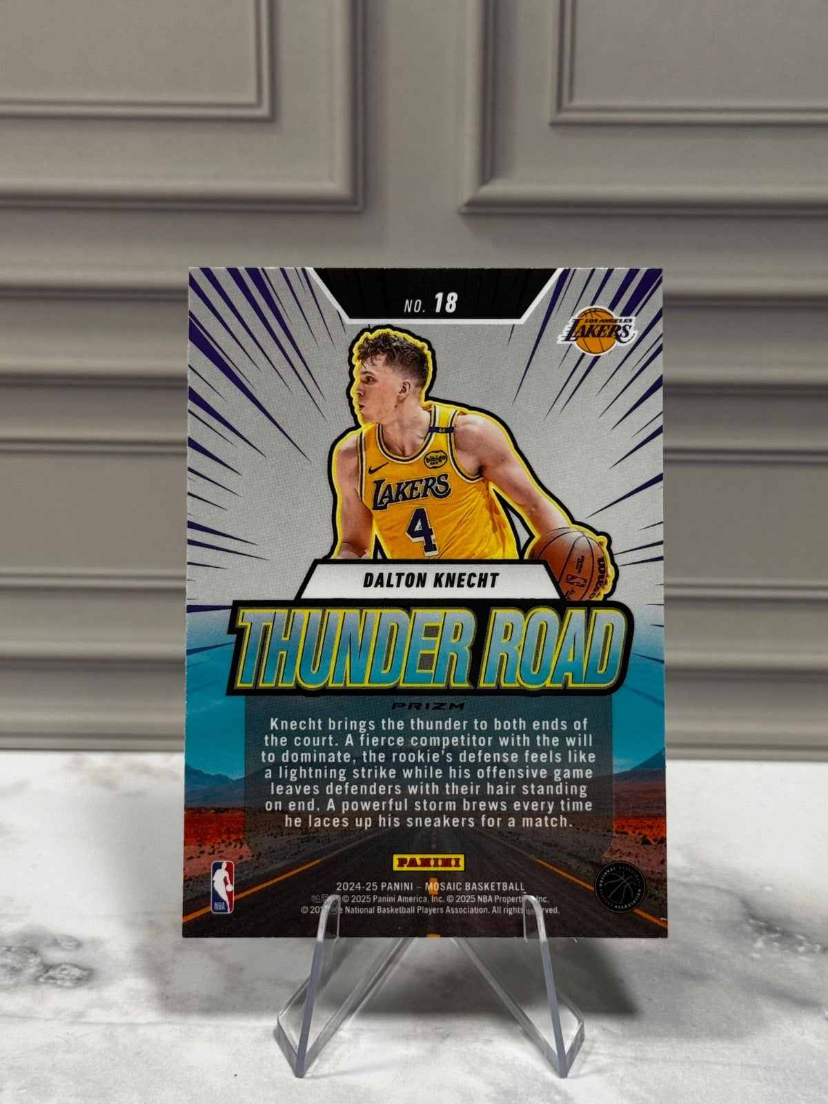2024-25 Panini Mosaic - Thunder Road Dalton Knecht #18 Mosaic Prizm