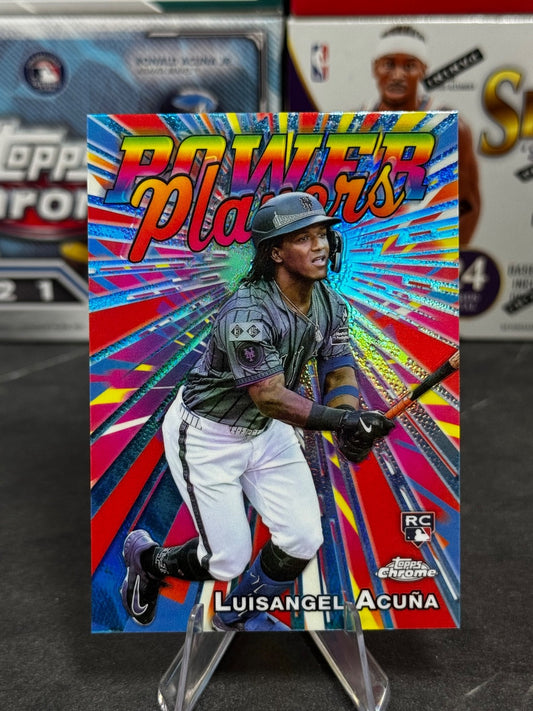 2025 Topps Chrome - #PP-24 Luisangel Acuna Power Players Rookie (RC)