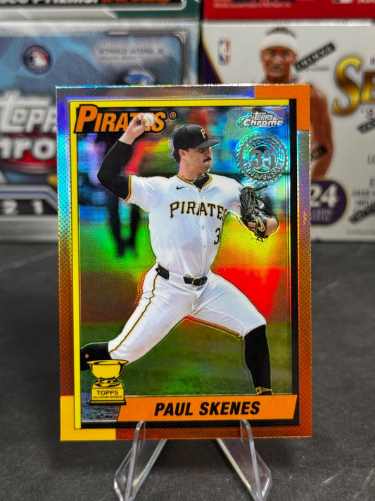 2025 Topps Chrome - 1990 Topps Refractor - Paul Skenes #90CB-13