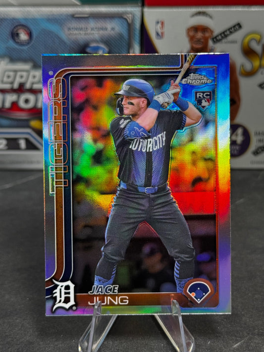 2025 Topps Chrome - #225 Jace Jung Refractor
