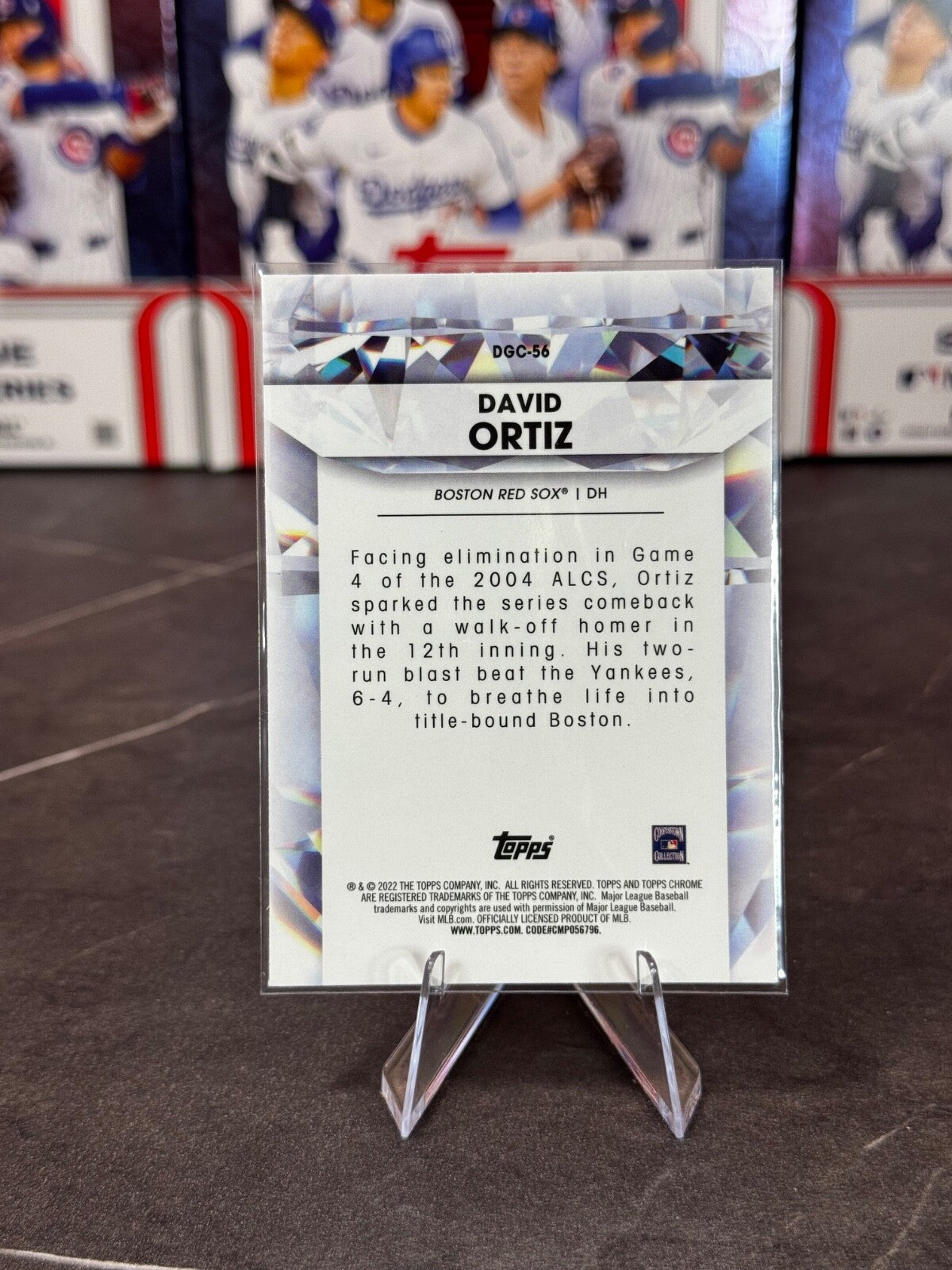 2022 Topps Chrome Update Series - Diamond Greats Chrome David Ortiz #DGC-56