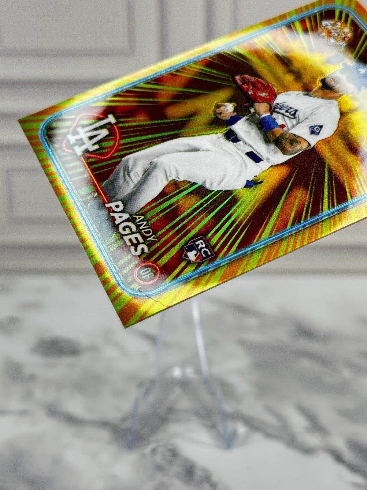 2024 Topps Chrome - Andy Pages Radiating Rookies #RR-26 Dodgers Rookie (RC)