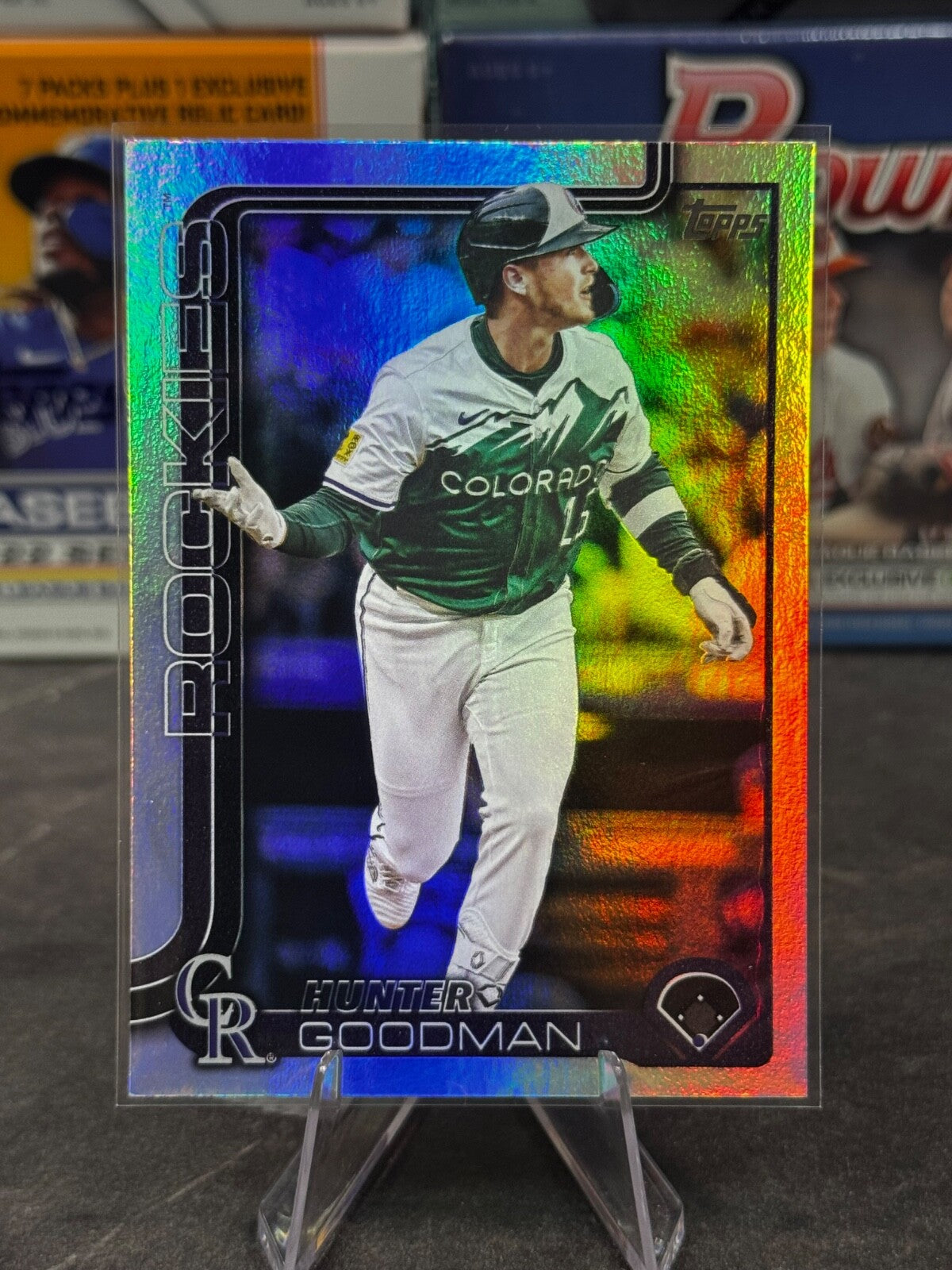 2025 Topps Series 2 - #467 Hunter Goodman Rainbow Foil