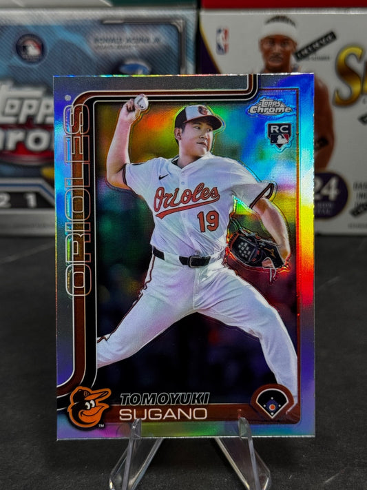 2025 Topps Chrome - #166 Tomoyuki Sugano Rookie Refractor (RC)