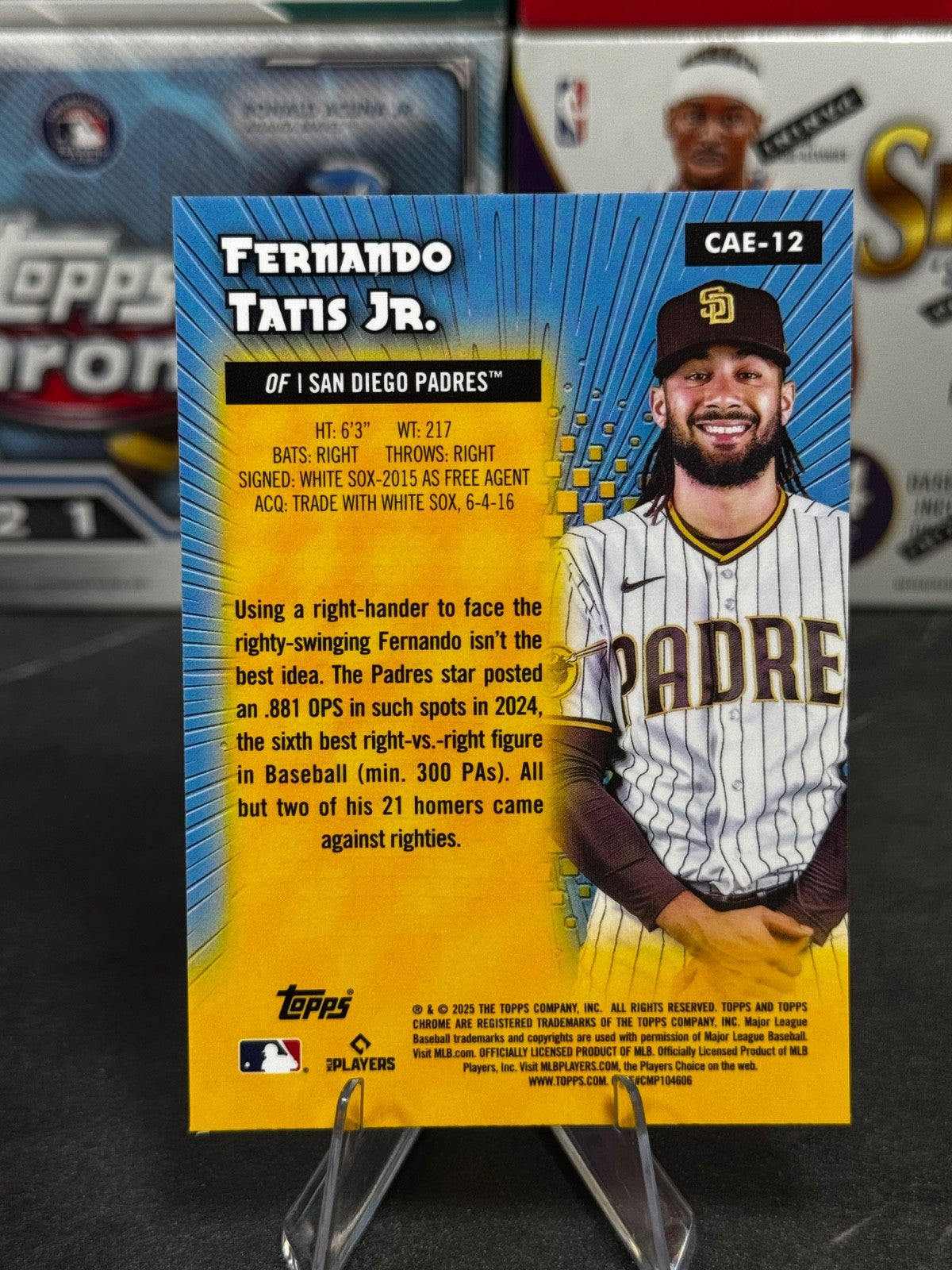2025 Topps Chrome - #CAE-12 Fernando Tatis Jr. All-Etch