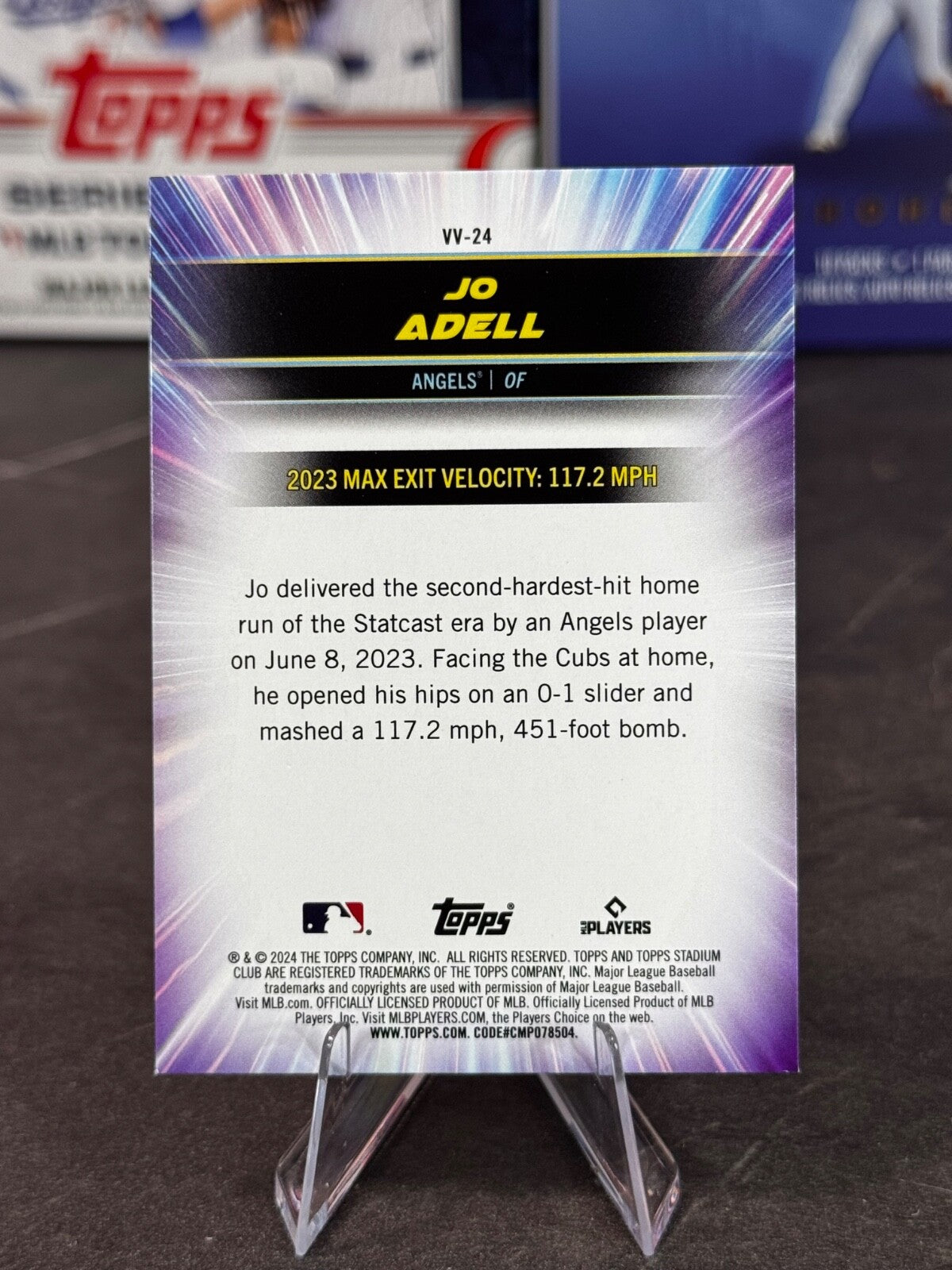 2024 Topps Stadium Club - Virtuosos of Velocity Jo Adell #VV-24