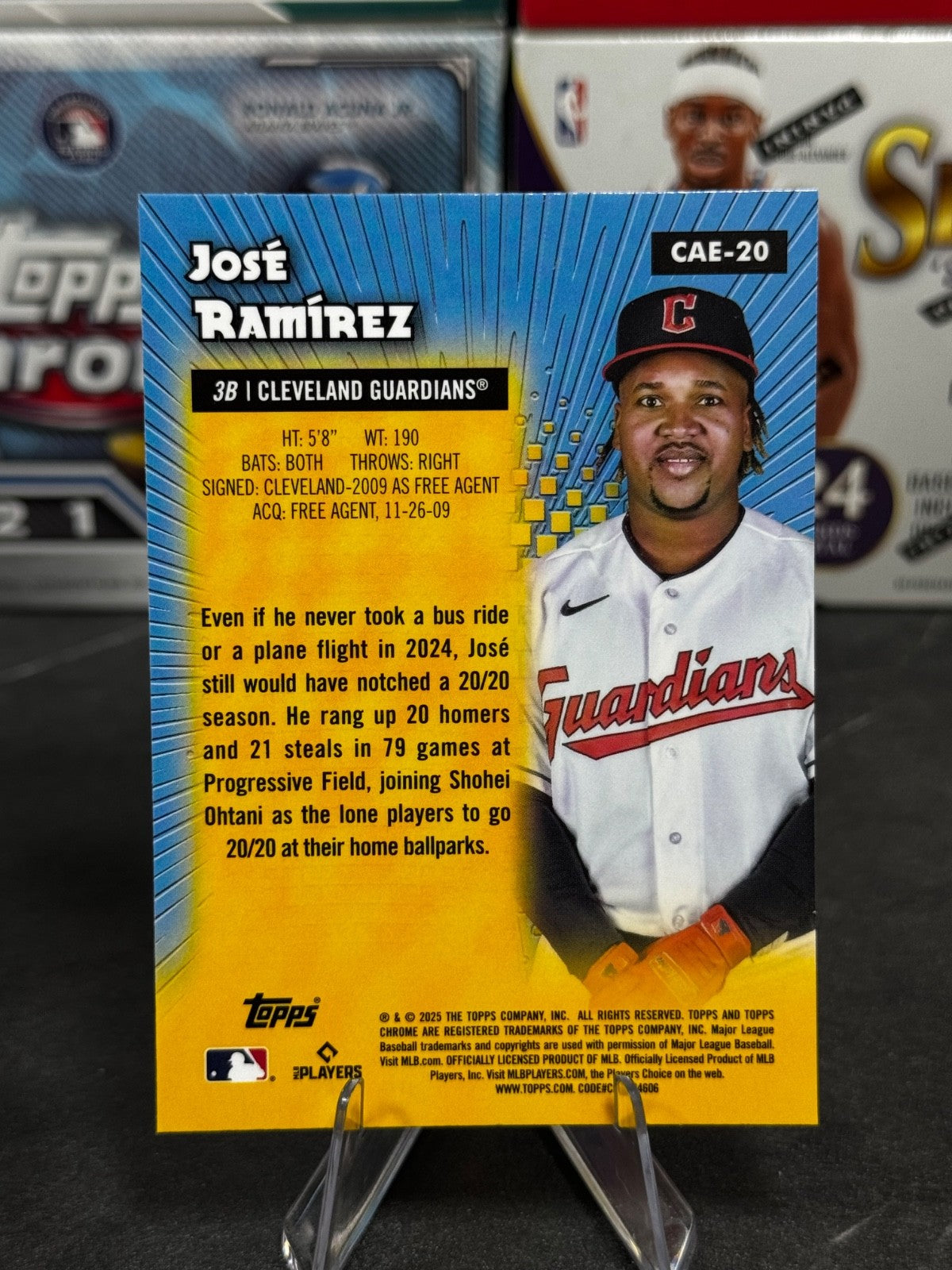 2025 Topps Chrome - #CAE-20 Jose Ramirez All-Etch