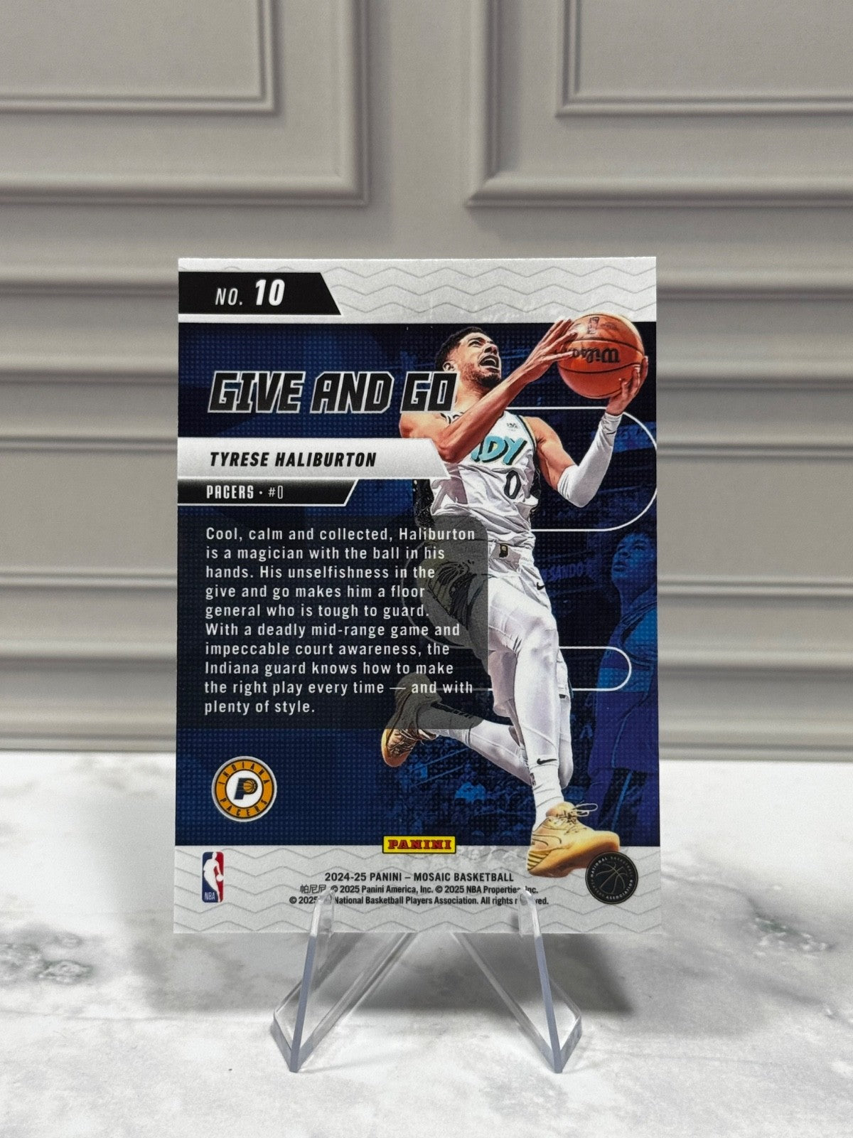 2024-25 Panini Mosaic - Give and Go Tyrese Haliburton #10