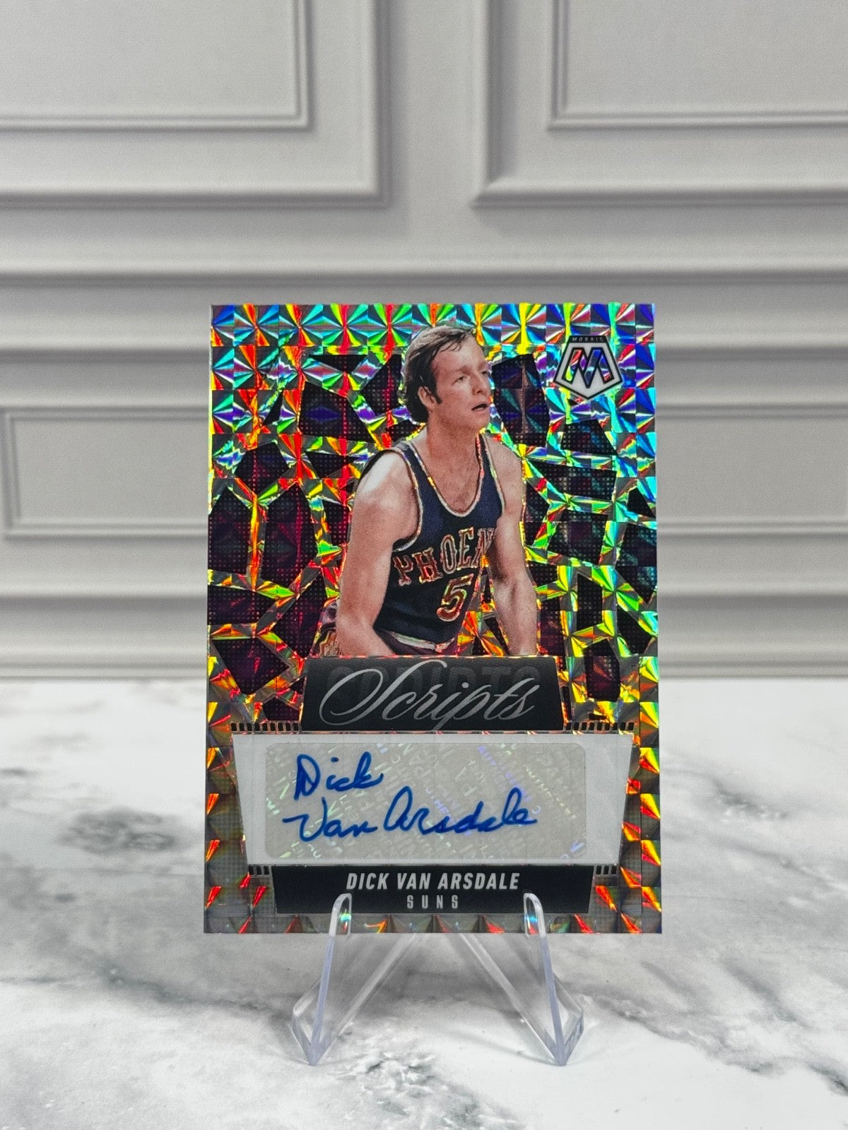 2023-24 Panini Mosaic - Scripts Dick Van Arsdale #MS-DVA (AU)