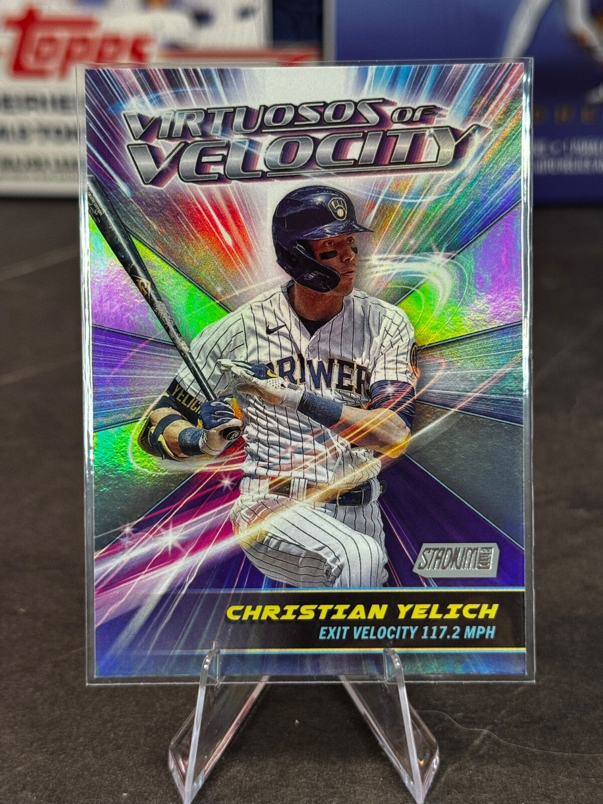 2024 Topps Stadium Club - Virtuosos of Velocity Christian Yelich #VV-19