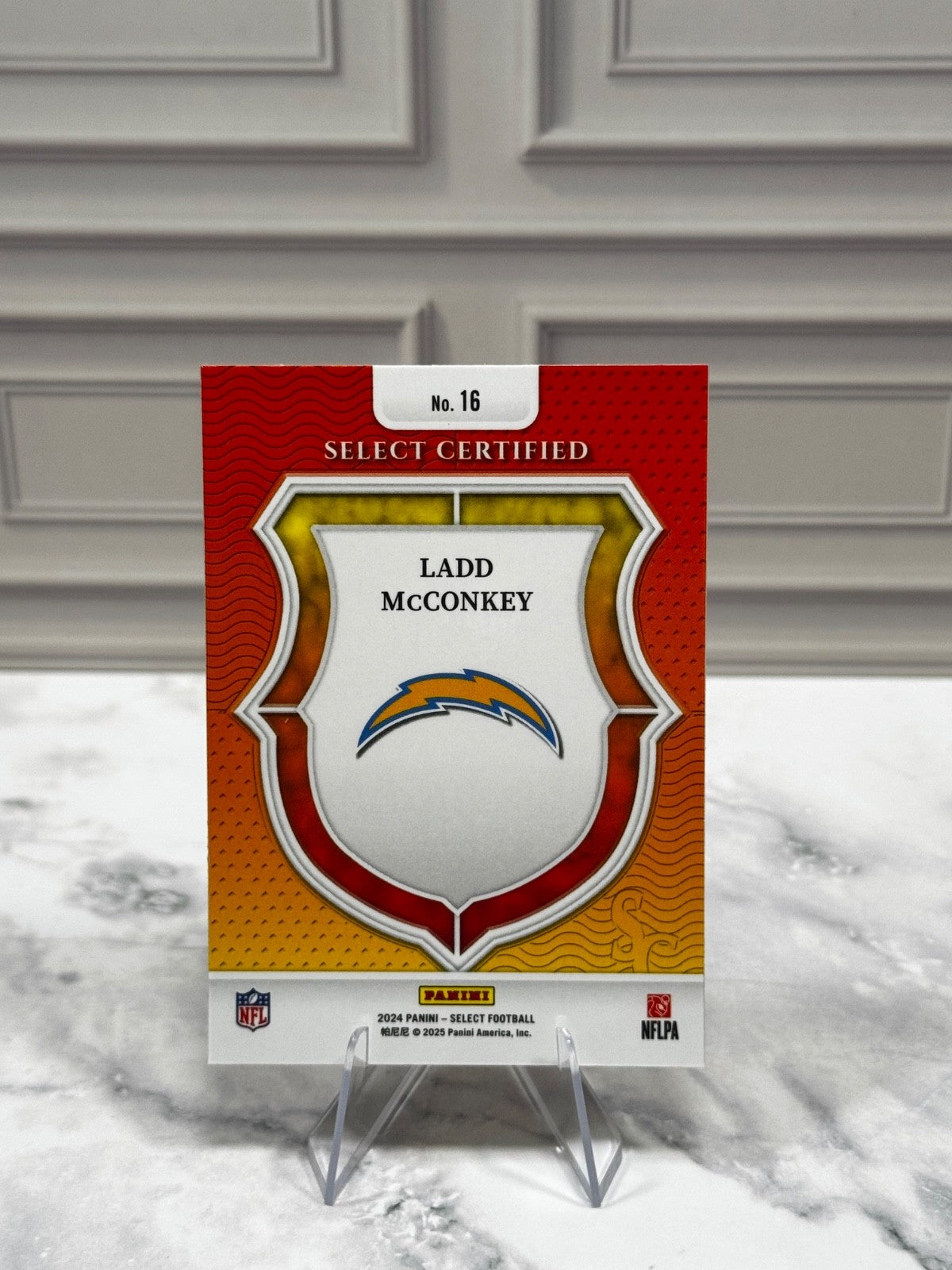 2024 Panini Select - Select Certified Rookies Ladd McConkey #16 (RC)