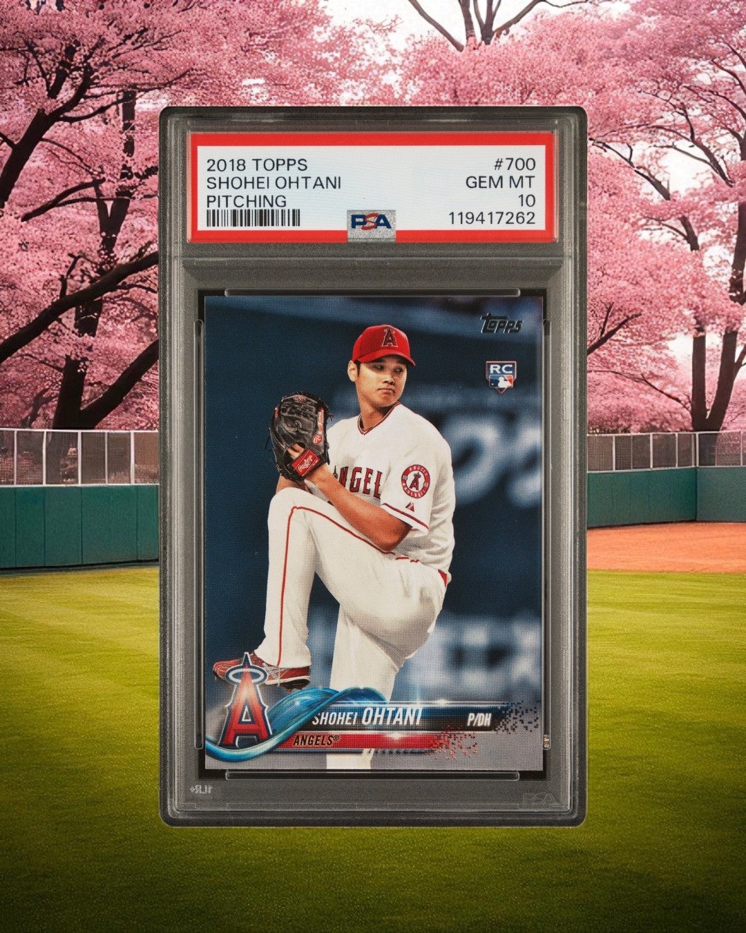 2018 TOPPS - PITCHING #700 SHOHEI OHTANI ROOKIE (RC) PSA 10