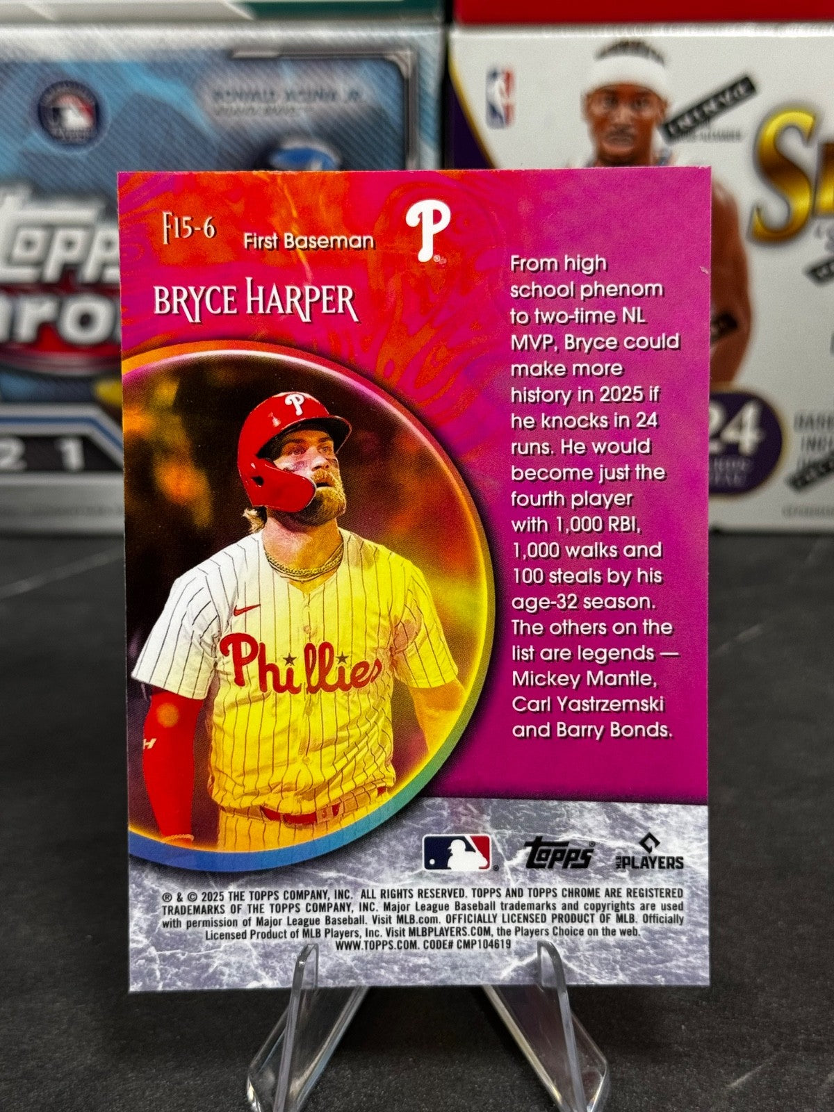 2025 Topps Chrome - #F15-6 Bryce Harper Fortune 15