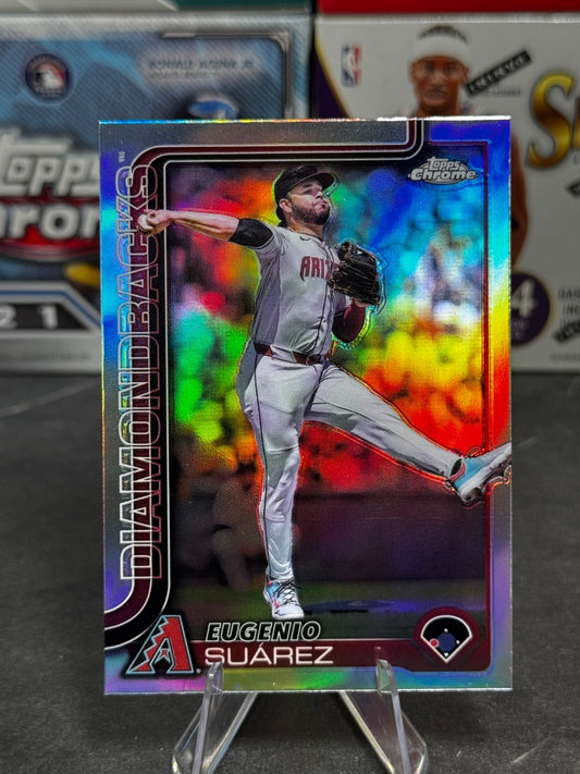 2025 Topps Chrome - #48 Eugenio Suarez Refractor
