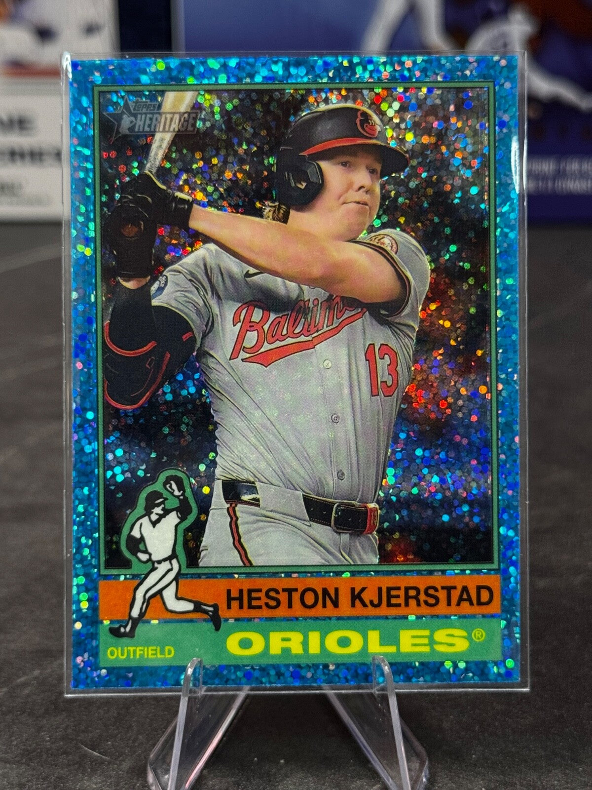 2025 Topps Heritage -  Hedton Kjerstad Blue Sparkle #87