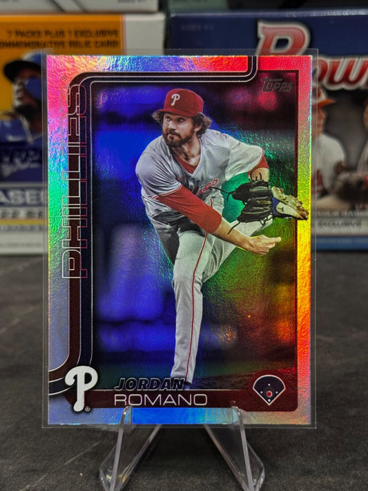 2025 Topps Series 2 - #424 Jordan Romano Rainbow Foil PHILLIES