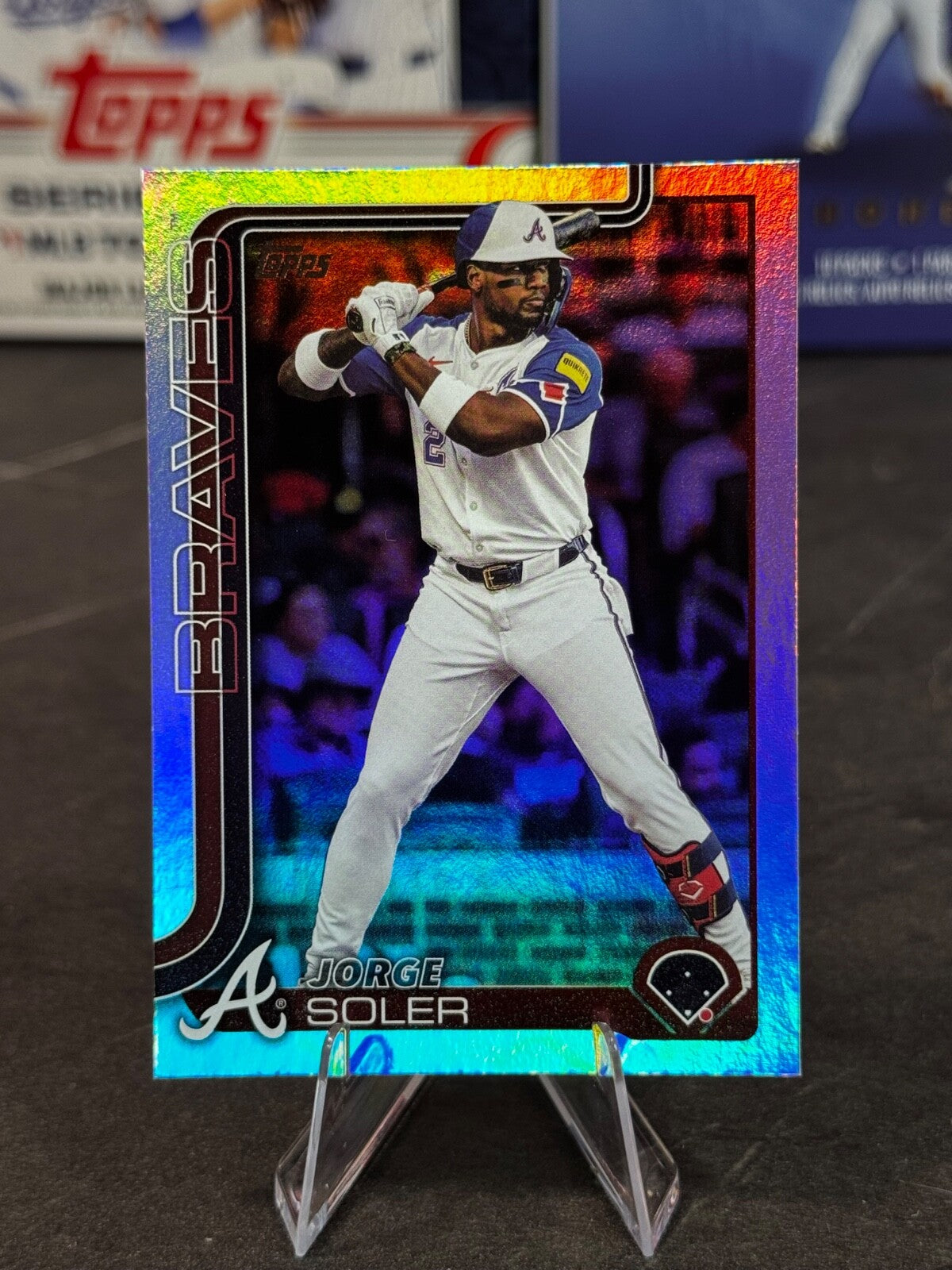 2025 Topps Series 1 - Jorge Soler #23 Rainbow Foilboard