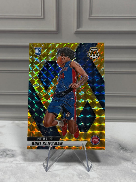 2024-25 Panini Mosaic - Rookies Bobi Klintman #226 Reactive Yellow Mosaic (RC)