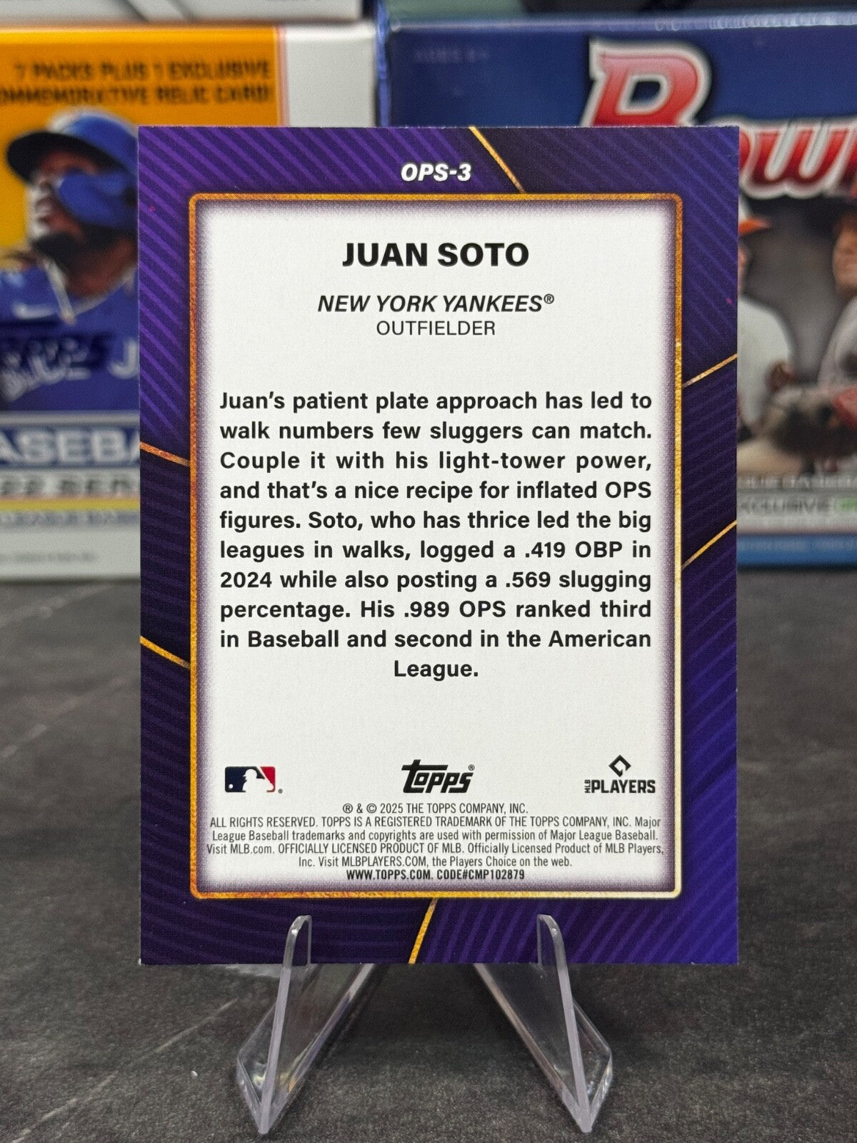 2025 Topps Series 2 - OPS Bests #OPS-3 Juan Soto