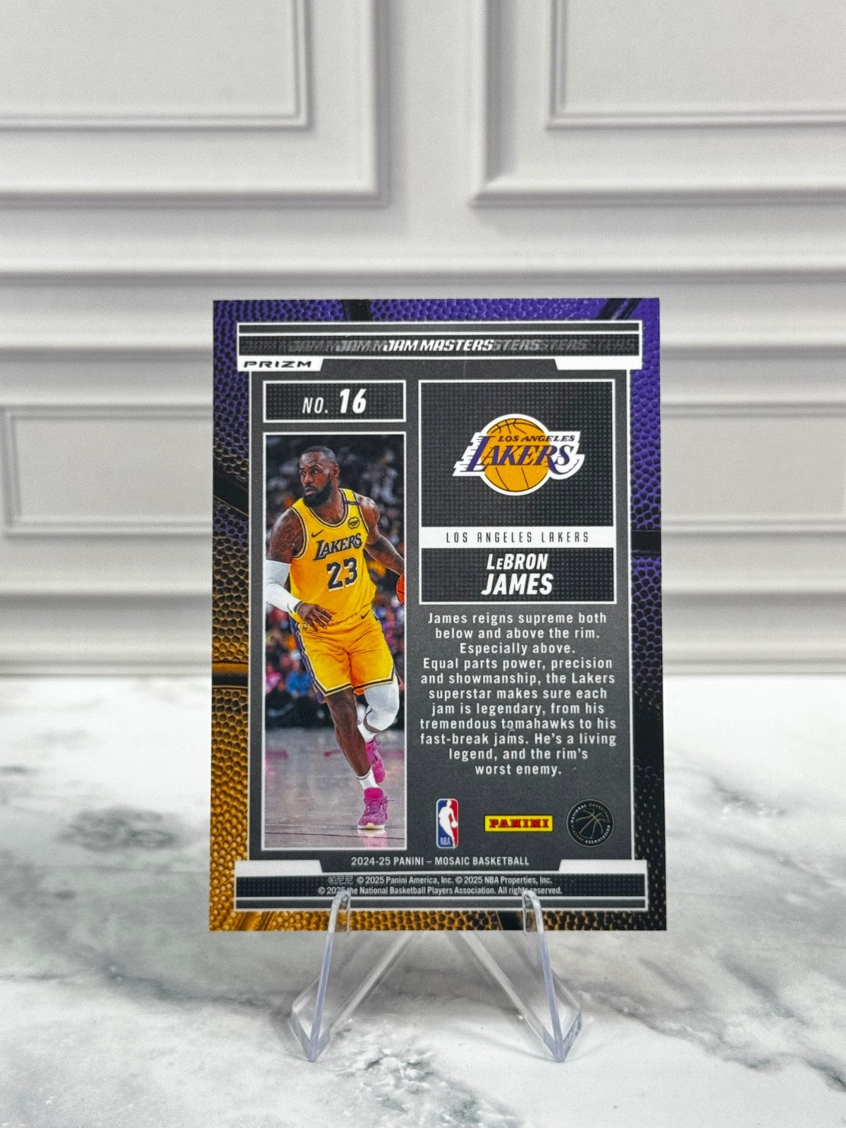 2024-25 Panini Mosaic - Jam Masters LeBron James Green Reactive Prizm #16
