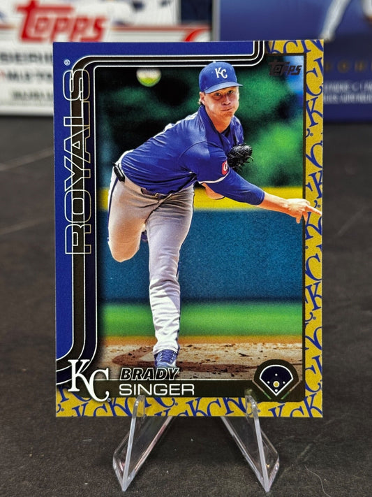 2025 Topps Baseball Series 1 - Brady Singer #43 Kansas City Royals Team Logo
