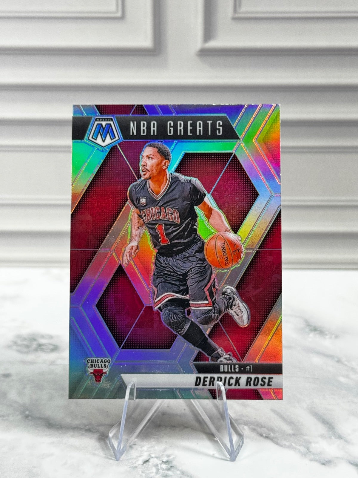 2024-25 Panini Mosaic - NBA Greats Derrick Rose #292 Silver Prizm