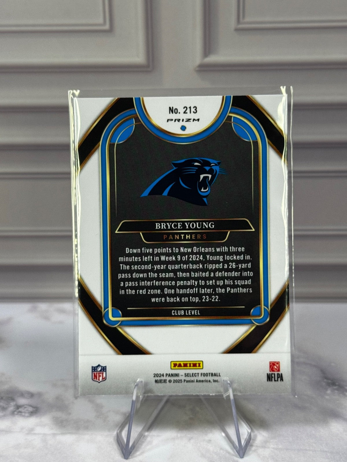 2024 Panini Select - Club Level Bryce Young #213 Red & Yellow Shock Prizm