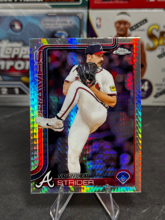 2025 Topps Chrome - #46 Spencer Strider Prism Refractor