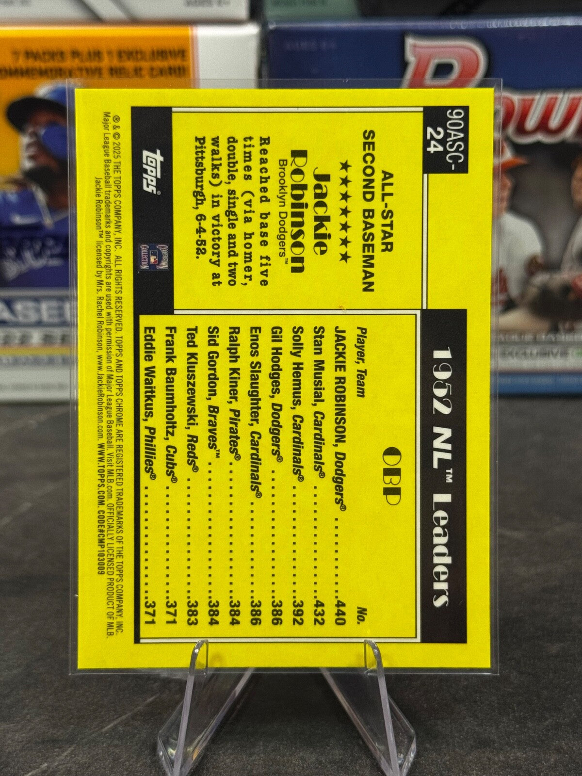 2025 Topps Series 2 - Topps All Stars #90ASC-24 JACKIE ROBINSON Mojo Refractor