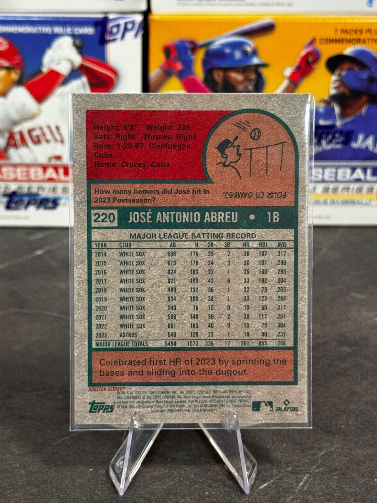 2024 Topps Heritage - José Abreu #220