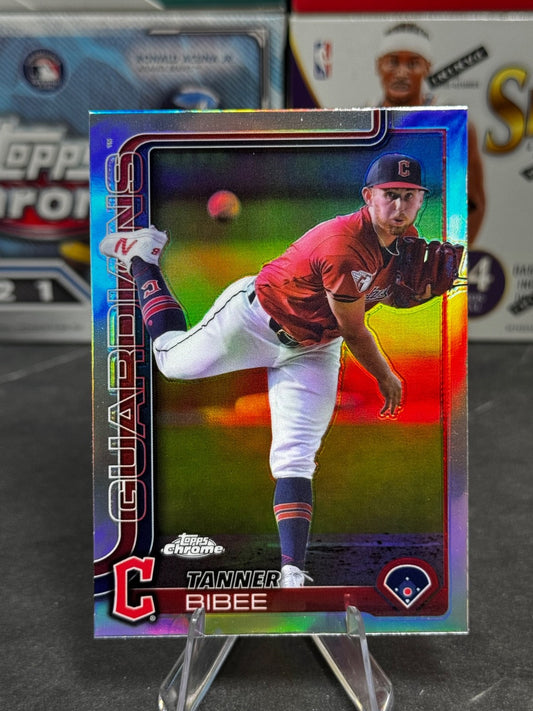2025 Topps Chrome - #236 Tanner Bibee Refractor
